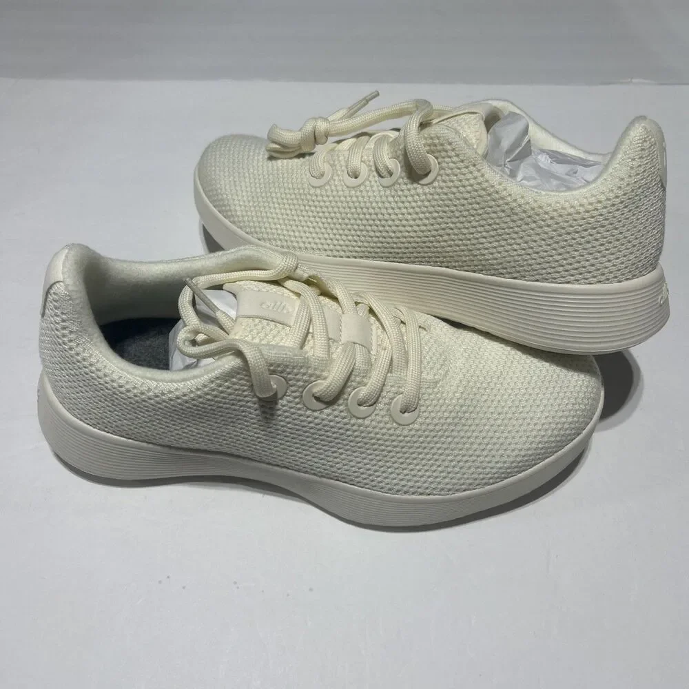 Allbirds Tree Runner NZ Natural White Sneakers Men's Size 8.5 A11914M085